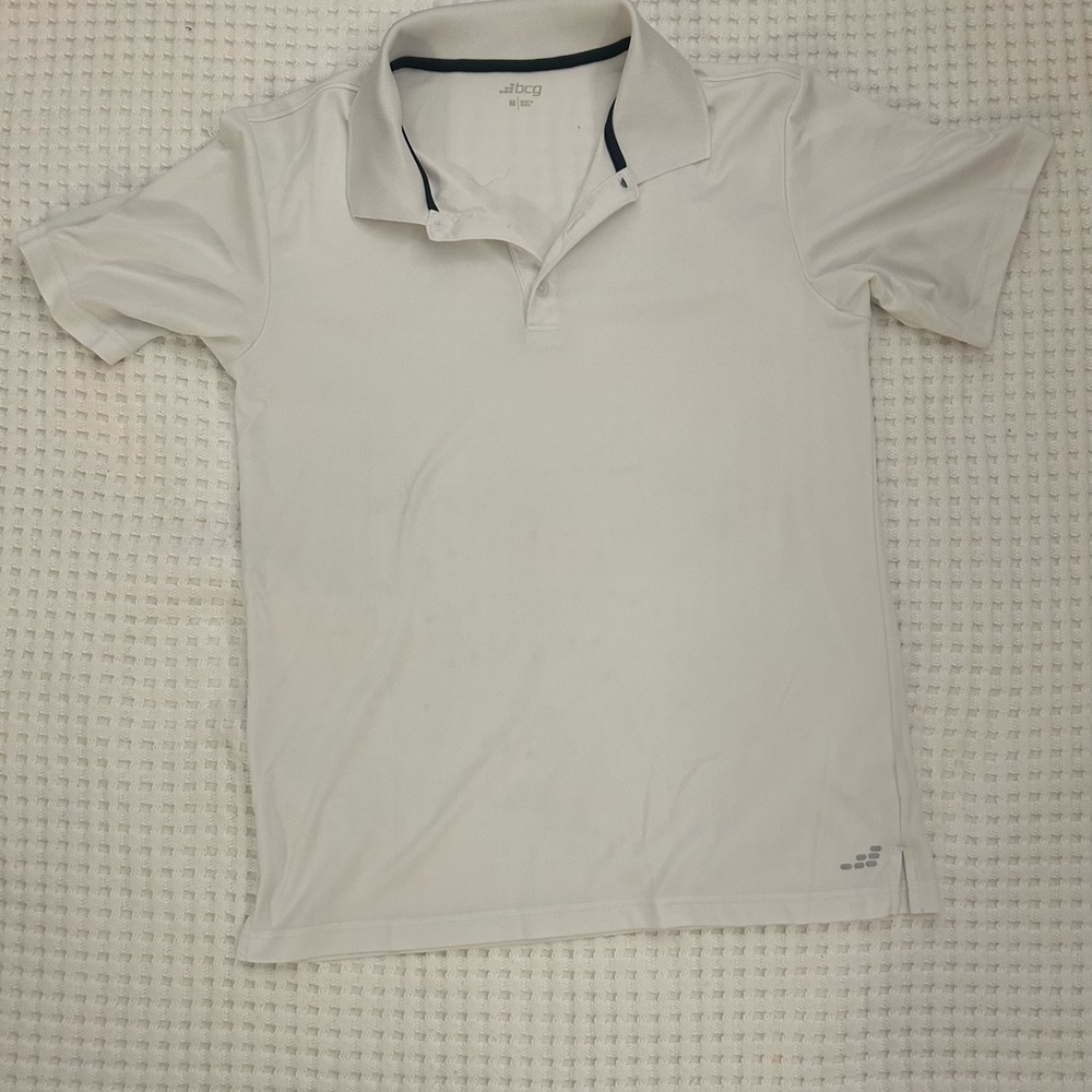 White bcg shirt